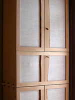 Peter Heel,  cabinett, birch wood, skin of fabric